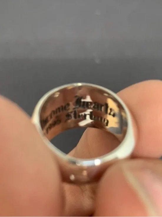 Authentic Chrome Hearts CH Ring Sterling Silver - Picture 3 of 3
